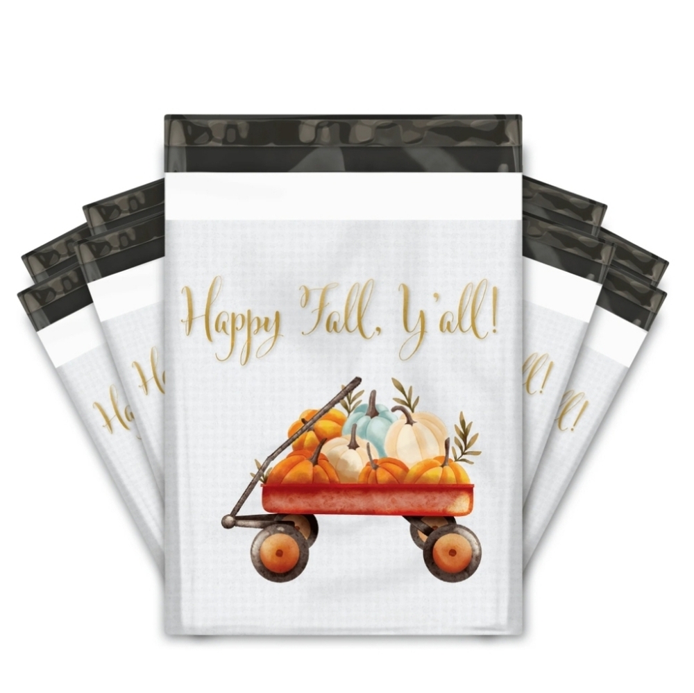 Happy Fall Yall 10x13 Poly mailers  20pk